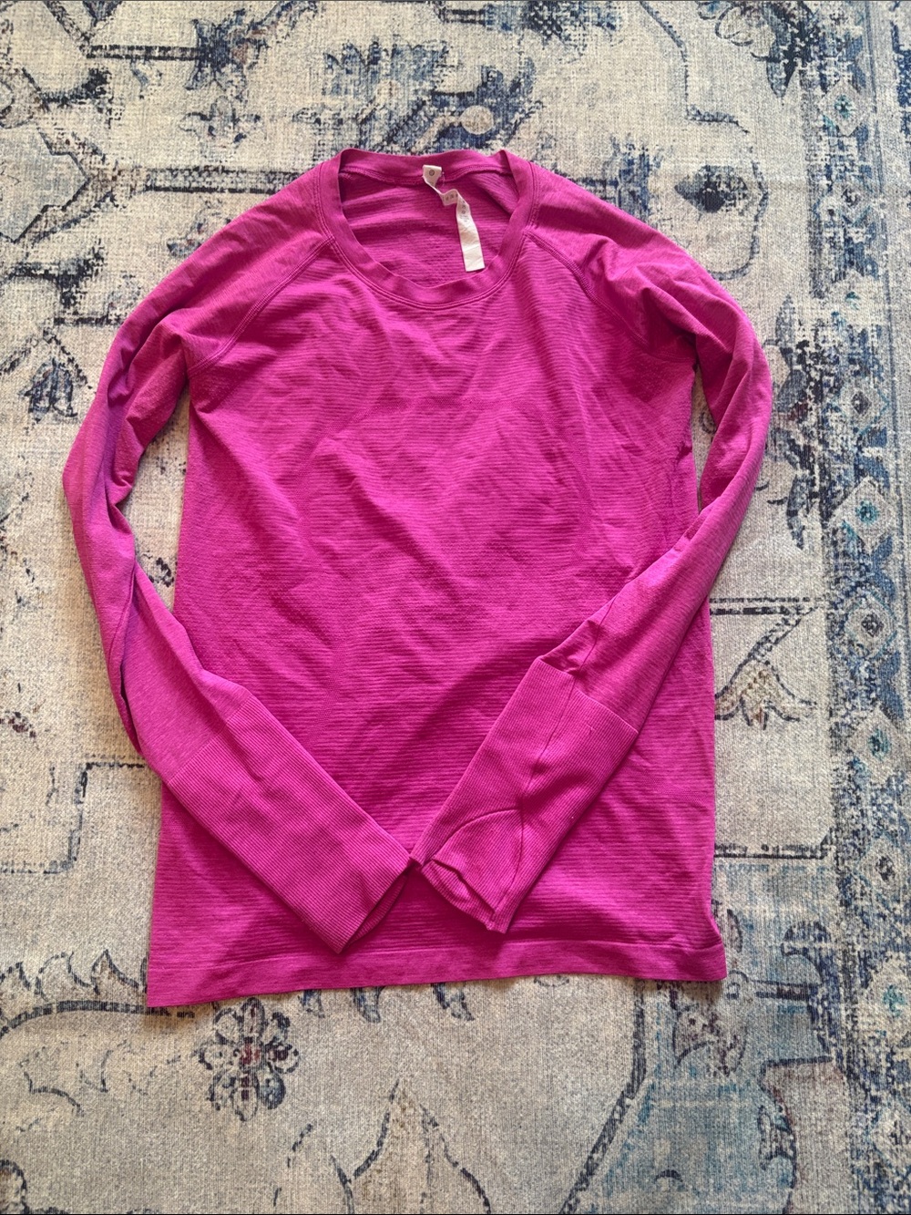 lululemon sonic pink long sleeve swiftly tech